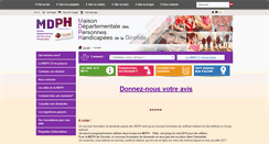 Desktop Screenshot of mdph33.fr